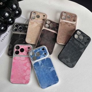 หนัง Caseing สําหรับ iPhone 17 Promax 16 15 14 13 12 11 Pro Max ทันทีเปลี่ยน iPhone 17 เลนส์คลุมทั้งหมดแฟชั่น Anti Fall ฝาครอบป้องกัน