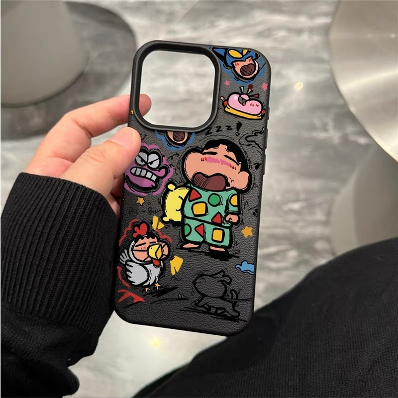 Graffiti Shin-Chan รูปแบบเหมาะสําหรับ iPhone XR 16 Pro รูปที่ 2