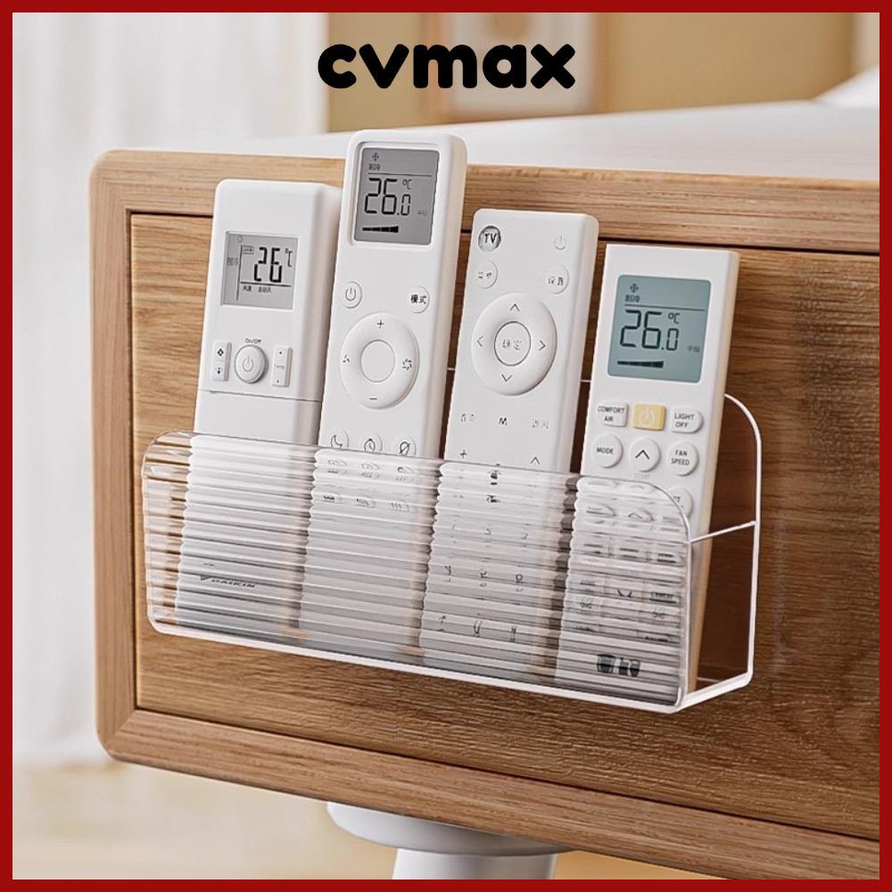 CVMAX Home Mobile Storage Shelf, กล่องเก็บรีโมทคอนโทรลมัลติฟังก์ชั่นแบบติดผนัง, ชั้นวางอะคริลิคแบบไม่มีหมัดโปร่งใส