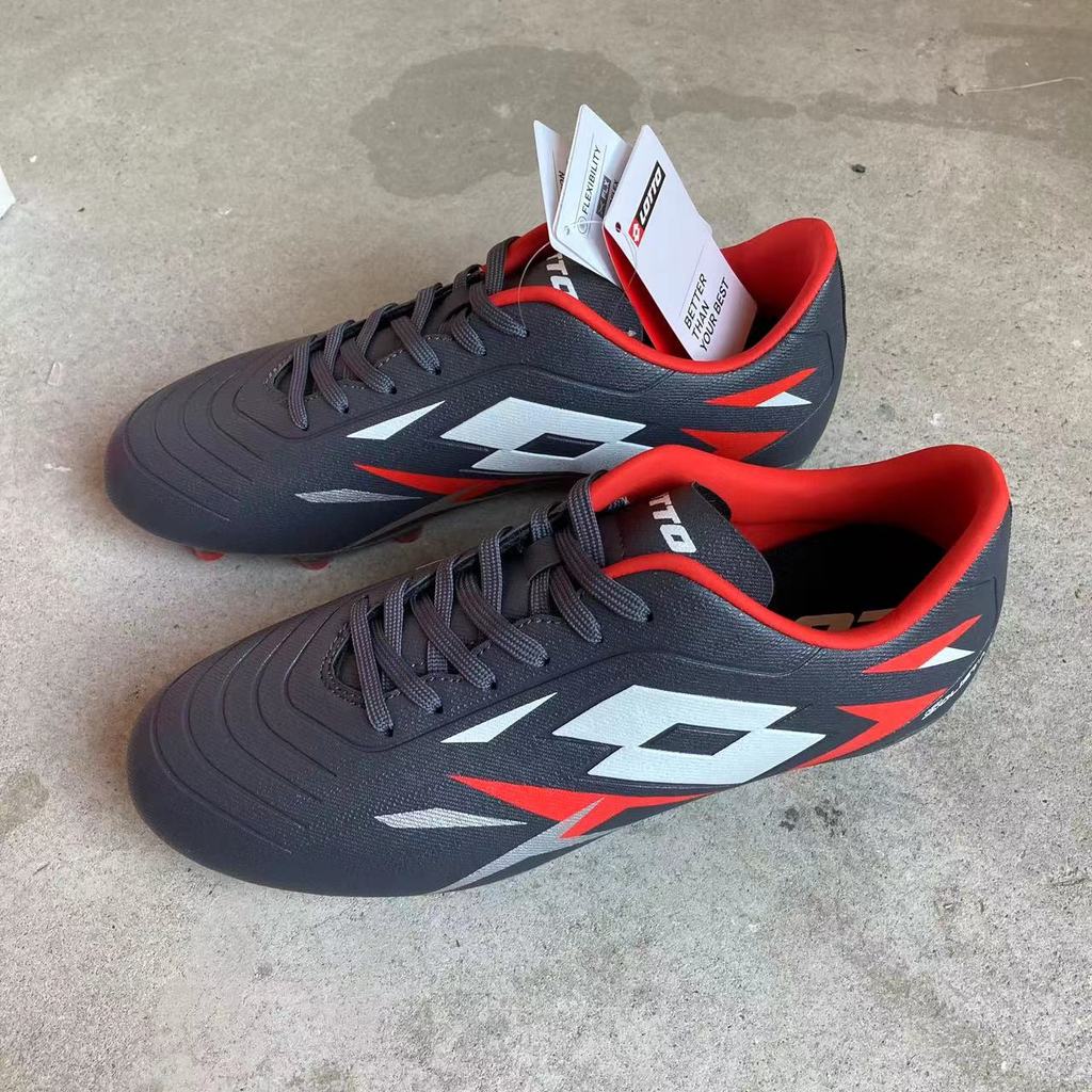 LOTTO LOTTO รองเท้าฝึกซ้อมฟุตบอลชายแบนหัก Ding Short Spikes อุปกรณ์เสริม