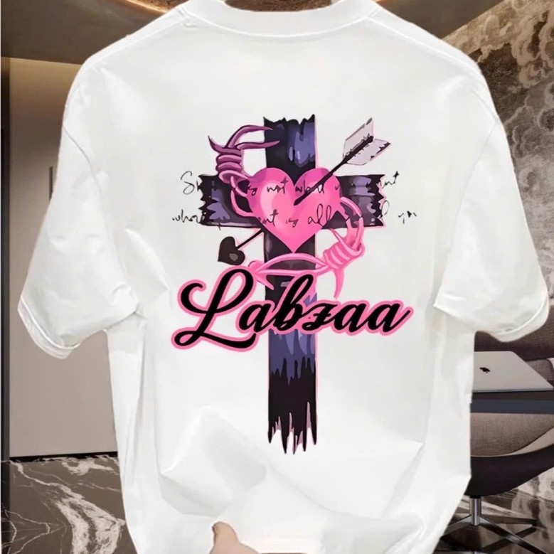 เสื้อยืด Unisex สําหรับผู้ชายและผู้หญิง พิมพ์ลาย LABJAA ผ้าคอตตอน 100% - BOONE - BNE00099