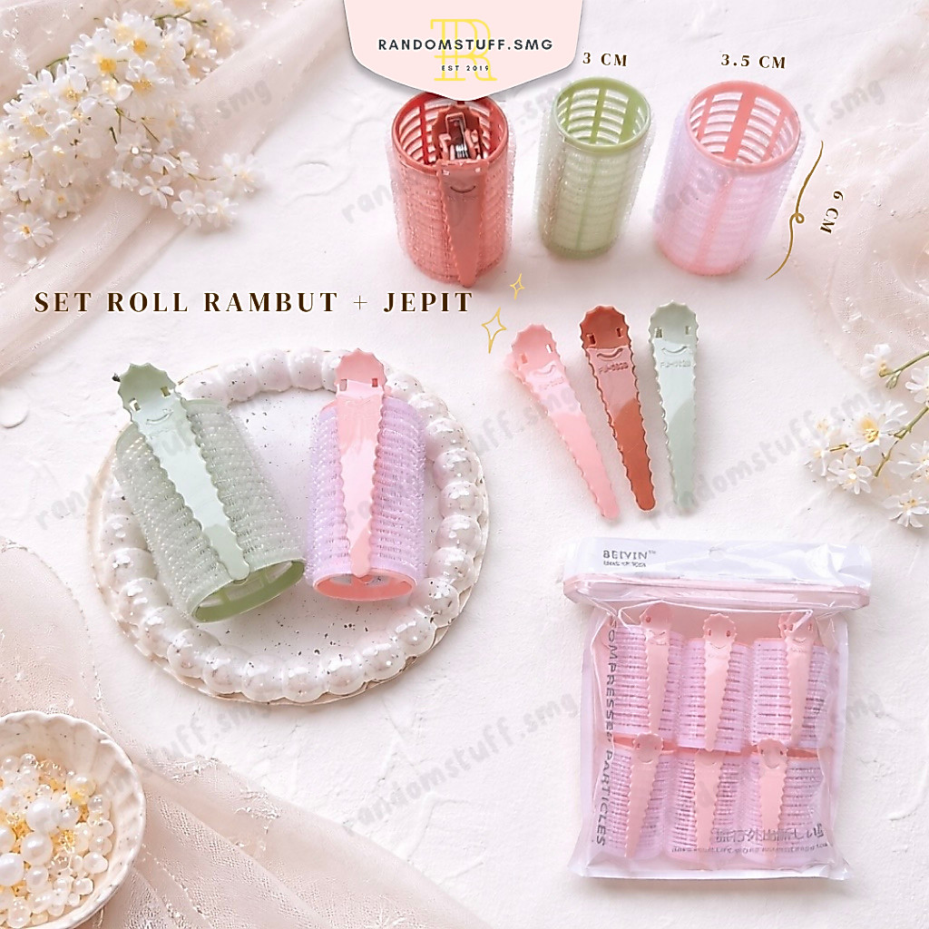 6 PCS HAIR ROLLS HAIR CLIPS HAIR ROLLERS HAIR ROLLS SINGLE HAIR ROLLS