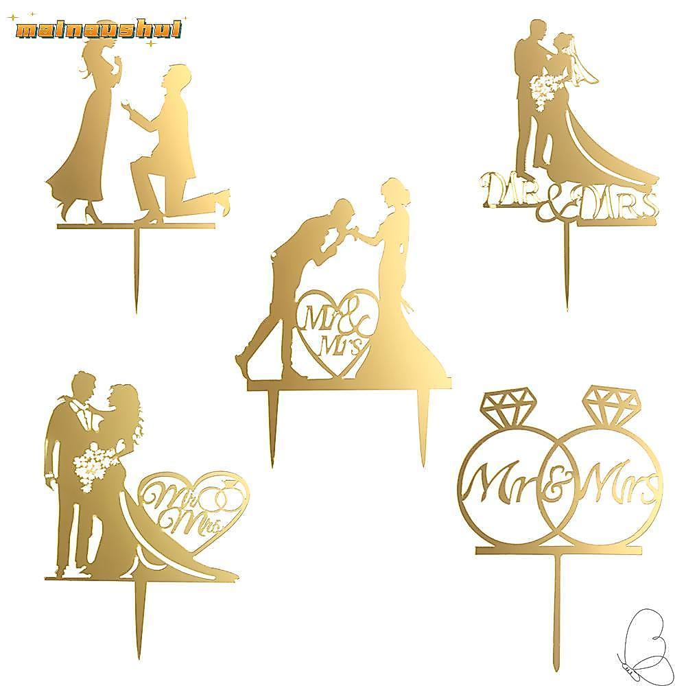 MAINAUSHUI อะคริลิคตกแต่ง DIY หัตถกรรมผู้ใหญ่โปรดปรานเจ้าสาวเจ้าบ่าว Mr Mr Mr Mr Mrs