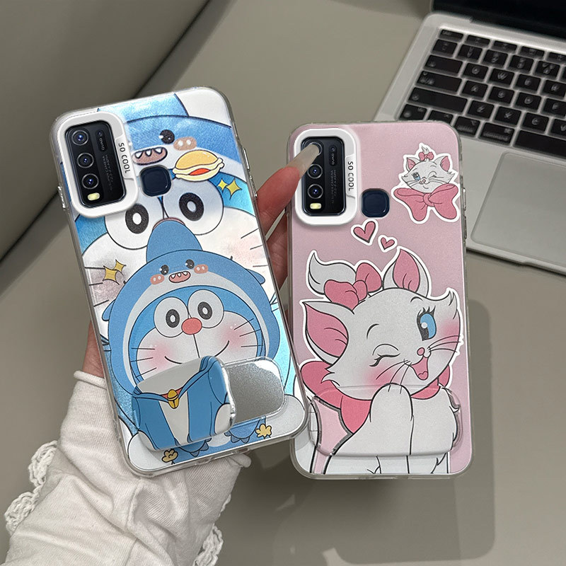 เคส vivo y50 เคส vivo y30 y30i เคส Color Silver Anti fall เคสโทรศัพท์ป้องกัน bts