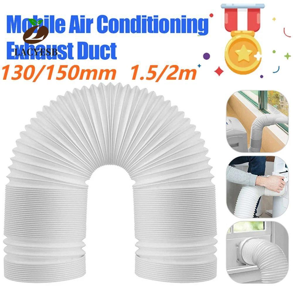 LACYAB 130/150 มม.ท่อขยาย, ยืดหยุ่น Universal Telescopic Air Conditioner ท่อไอเสีย, PP ทนทาน Vent ท่อสําหรับเครื่องปรับอากาศเคลื่อนที่