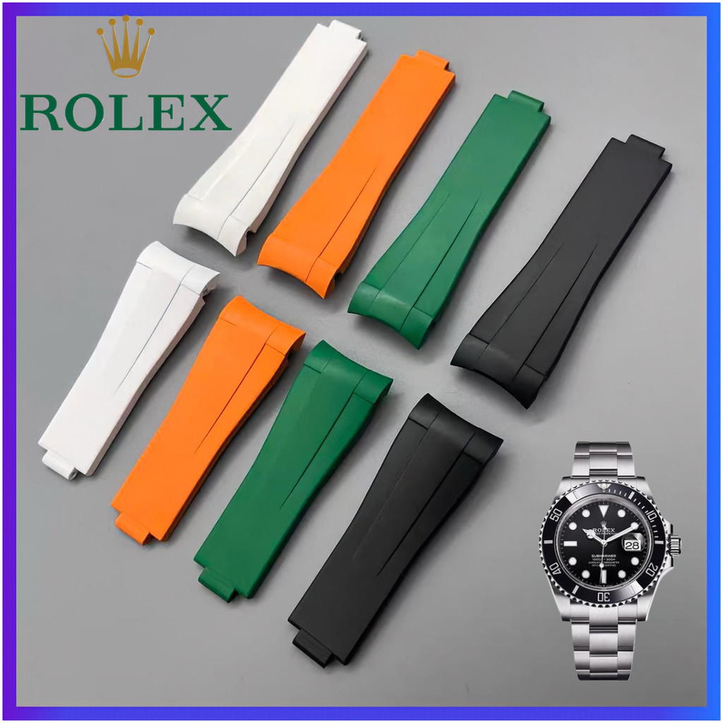 สายยาง FKM สําหรับ Rolex – Heavier, Softer, Odor-Free – Fit Submariner Daytona Datejust Explorer GMT