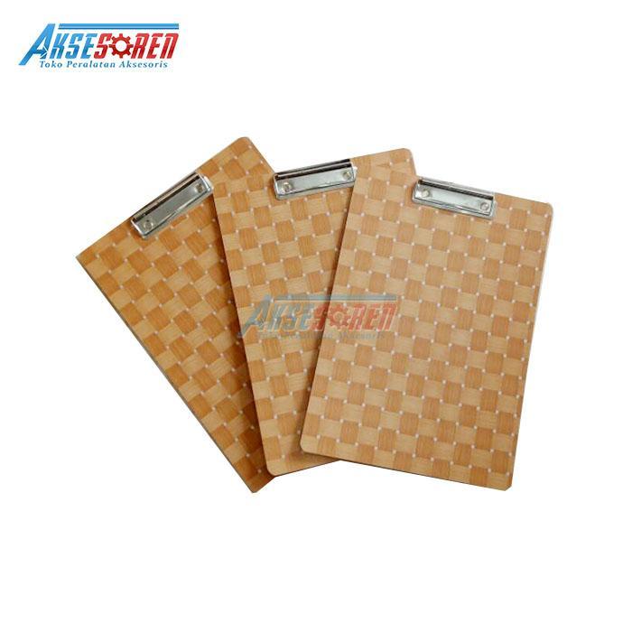 STANDARD BROWN EXAM BOARD / CLIPBOARD CHILDRENS SCHOOL EXAM BOARD / EXAM EQUIPMENT / จานกระดาษ F4 ขน