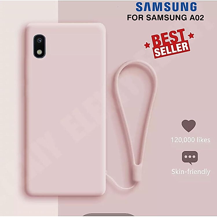Samsung A02 M02 Baby Skin Case FREE Strap Fashion Cute TPU Softcase