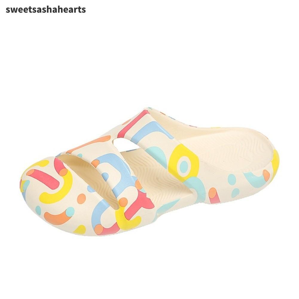 SWEE 1 คู่ผู้หญิงs รองเท้าแตะ,ปิด Toe Design Anti-Collision Toe Cap EVA สไลด์,สไตล์ลําลองน้ําหนักเบากันกระแทกกันน้ําสร้างลื่นรองเท้าแตะชายหาดชายหาด