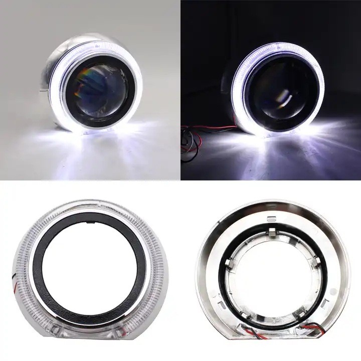 3.0 นิ้ว TG30 Tiguan สไตล์ Bi-Projector เลนส์ Shrod LED Angel Eye Light Guide ไฟหน้าตกแต่ง