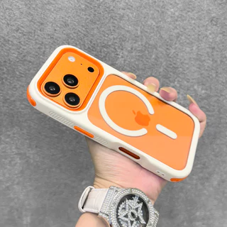 หรูหราป้องกันการหล่น 2 ใน 1 เคสโทรศัพท์แม่เหล็กสําหรับ ไอโฟน 11 12 13 14 15 16 17 มือโปร สูงสุด กันกระแทกกันชนกลับกรณีปก