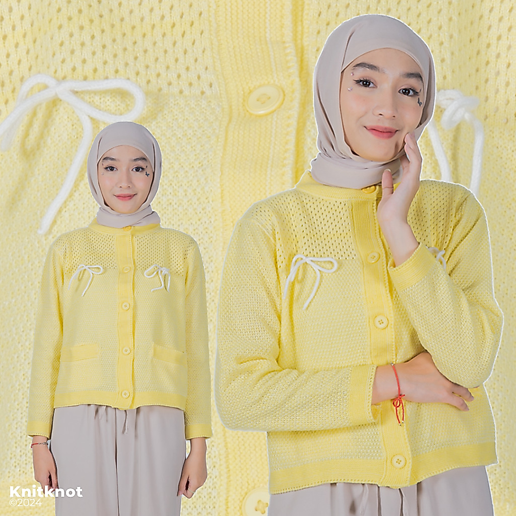 KnitKnot - เสื้อกันหนาวผ้าถัก Majestic - Lemonade