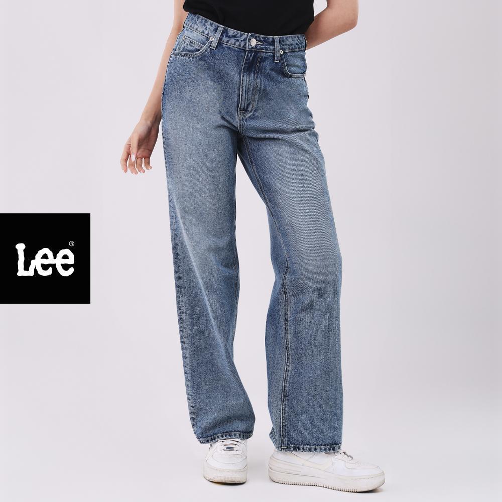 LEE กางเกงยีนส์ผู้หญิง เอวกลาง ทรงตรง Straight รุ่น LE S326WSTRN41 สียีนส์อ่อน
