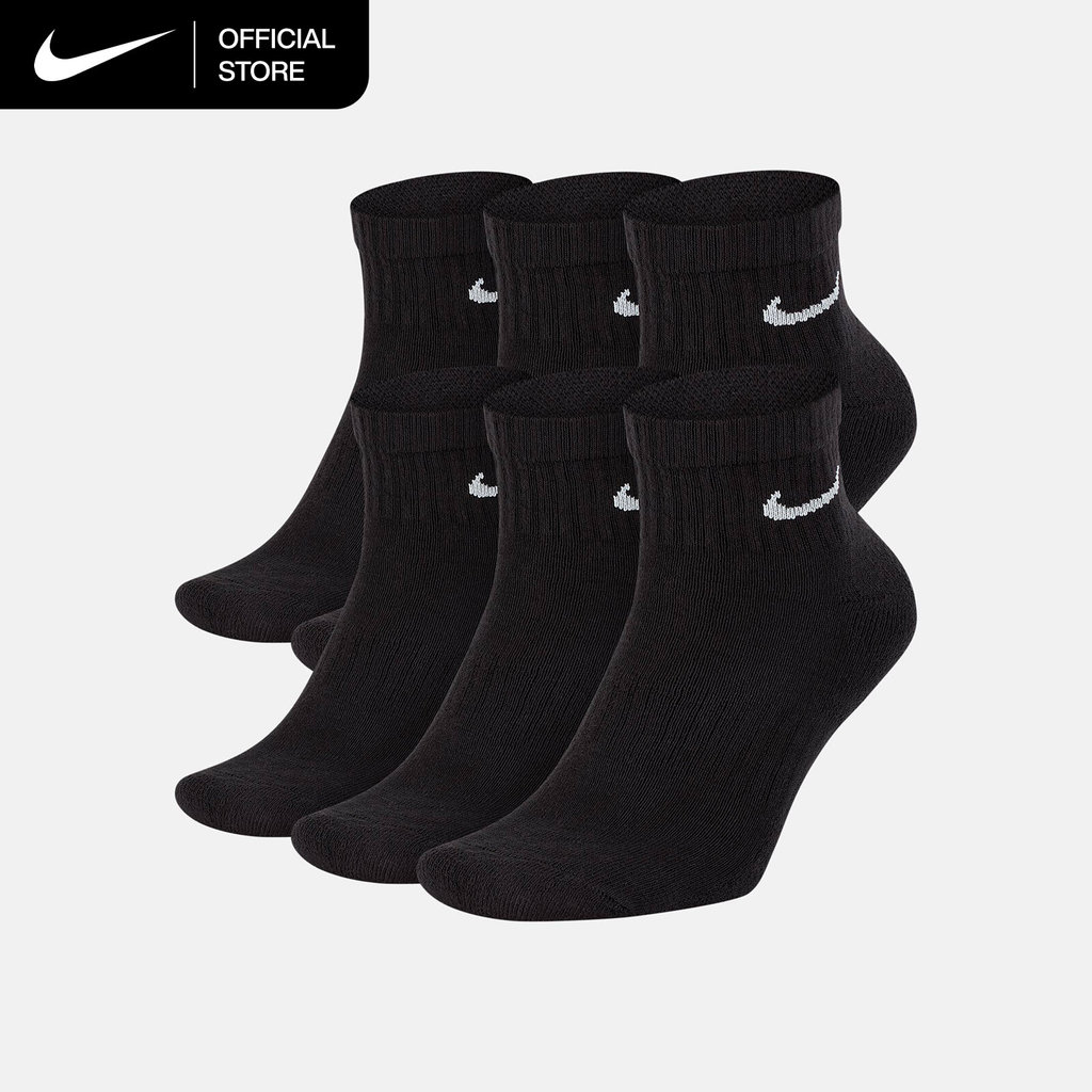 Nike Everyday Cushioned Training Ankle Socks (6 Pairs) - Black [SX7669-010]