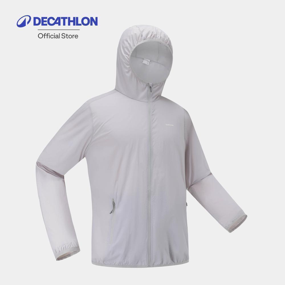 Decathlon Men Anti UV Helium 100 Jkt เสื้อแจ็คเก็ตป้องกันรังสียูวีดีไซน์ไร้ตะเข็บสำหรับผู้ชาย รุ่น Helium 100 - Grey