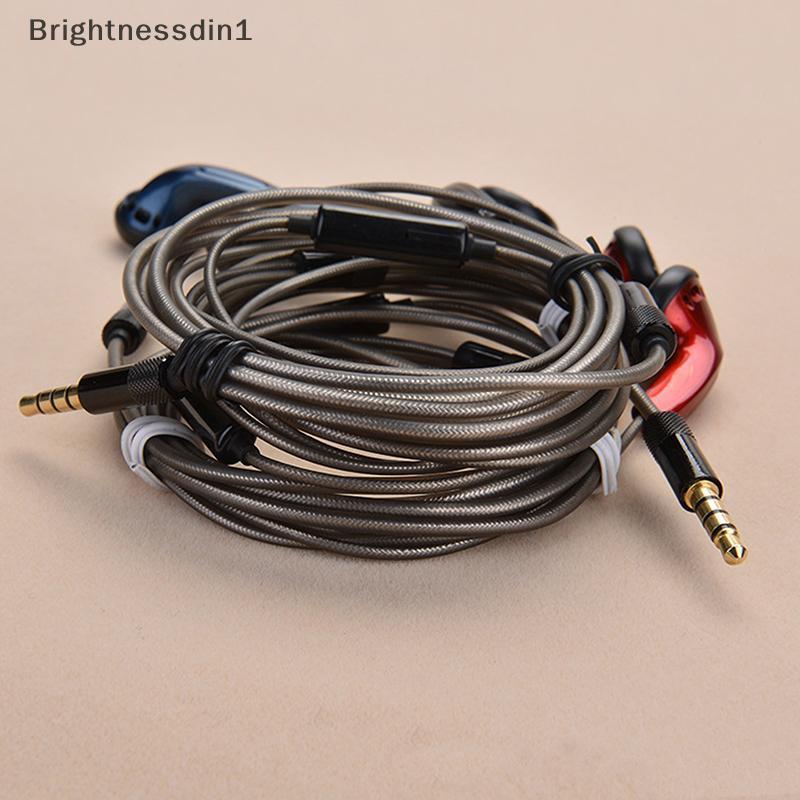 [Brightnessdin] DIY MX500 Heavy Bass Flat Head หูฟังหูฟังพร้อมไมโครโฟนคุณภาพสูง Study Sports Headpho