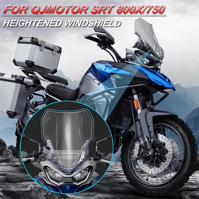 E For QJMOTOR QJ SRT800 SRT750 QJ750-7A Windshield 750X 800X QJ SRT 800X SRT800X Accessories Motorcy