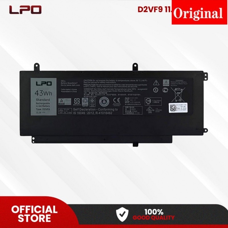✿LPO แบตเตอรี่แล็ปท็อป D2VF9เข้ากันได้กับ15 7547 7548 5459D PXR51 0YGR2V