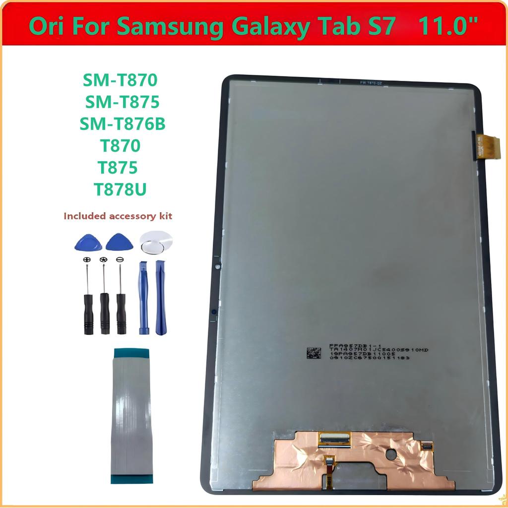 สําหรับ Samsung Galaxy Tab S7 11.0 "SM-T870 SM-T875 SM-T876B T870 T875 T878U จอแสดงผล LCD Touch Scre