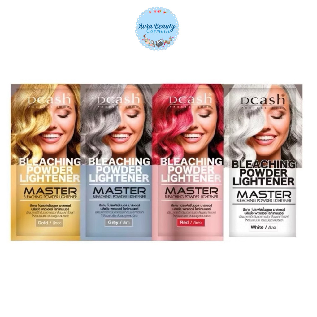 Dcash ผงฟอกสีผม สว่างชัดทุดเฉดสี Master Bleaching Powder Lightener