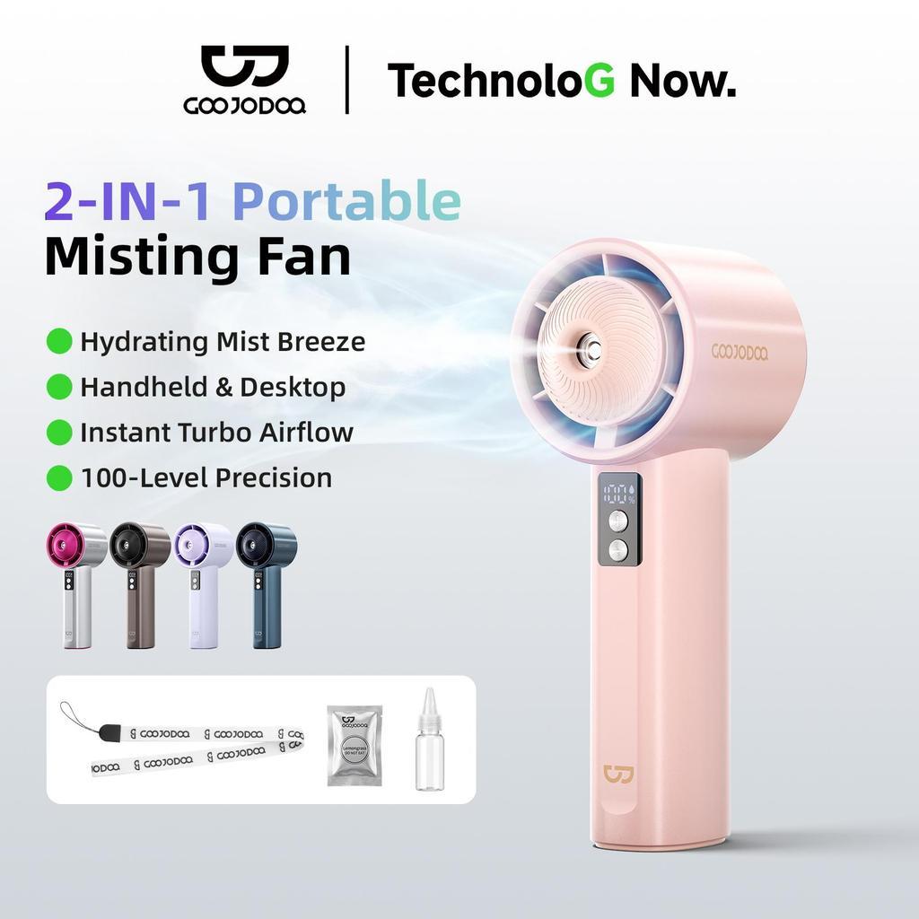 GOOJODOQ GFS030 Spray High-speed Fan Large Capacity Magnetic Suction Water Tank Cooling and Moisturizing Effect