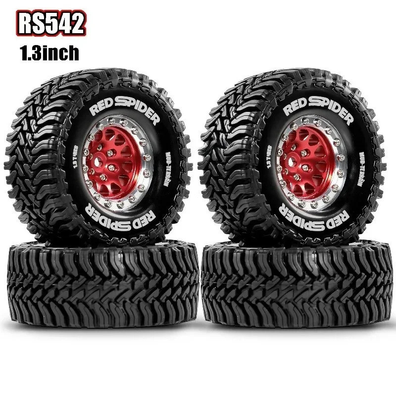 4pcs 68mm 7mm Hex 1/18 1/24 1.3 "RC Crawler ยางโฟมแทรก, All Terrain ยางสําหรับ Axial SCX24 AX24 FCX24 TRX4M FMS FCX18FMS K5 Blazer Micro Crawler