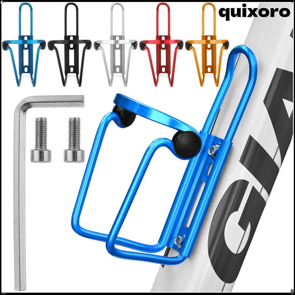 QUIXORO ที่วางแก้วจักรยานความแข็งแรงสูงอุปกรณ์ปั่นจักรยานอลูมิเนียมอัลลอยด์ที่วางขวดน้ํา