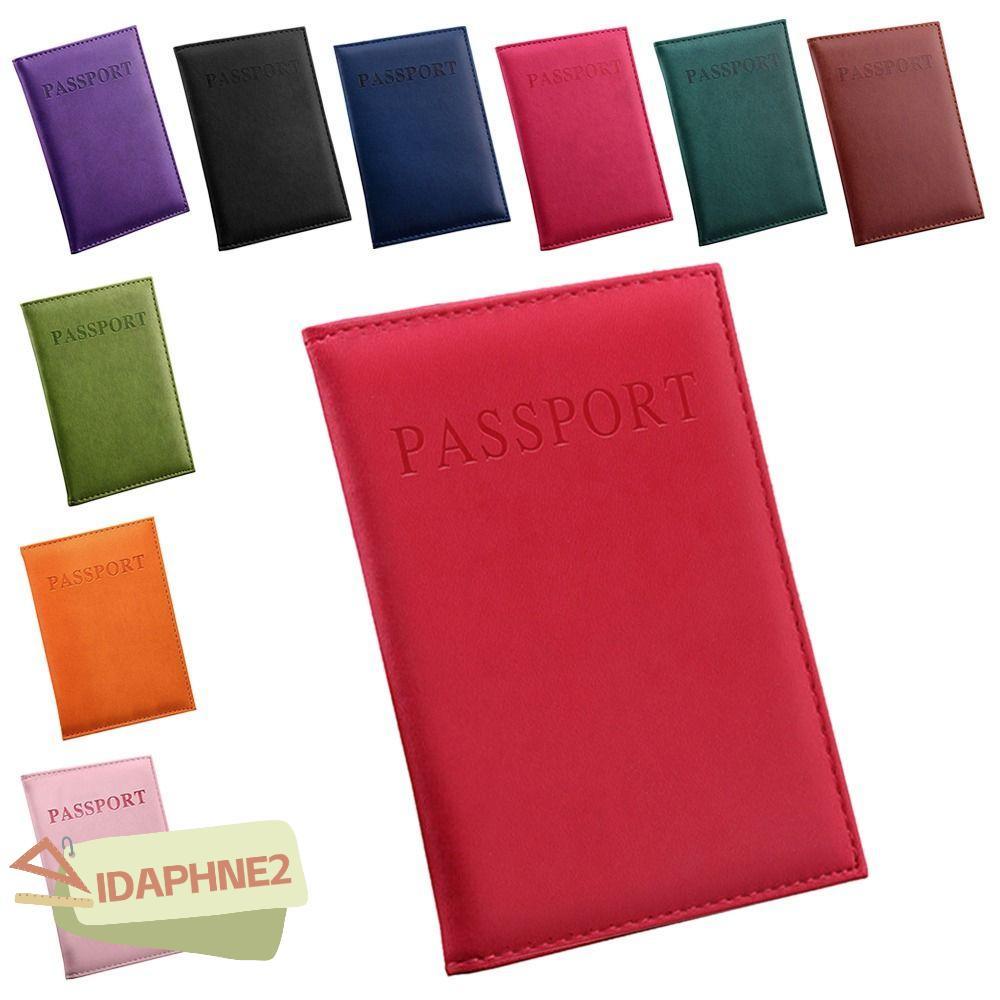 IDAPHNE2 ปกหนังสือเดินทางกันน้ํา PU หนังการปิดกั้นกระเป๋าผู้ถือหนังสือเดินทาง