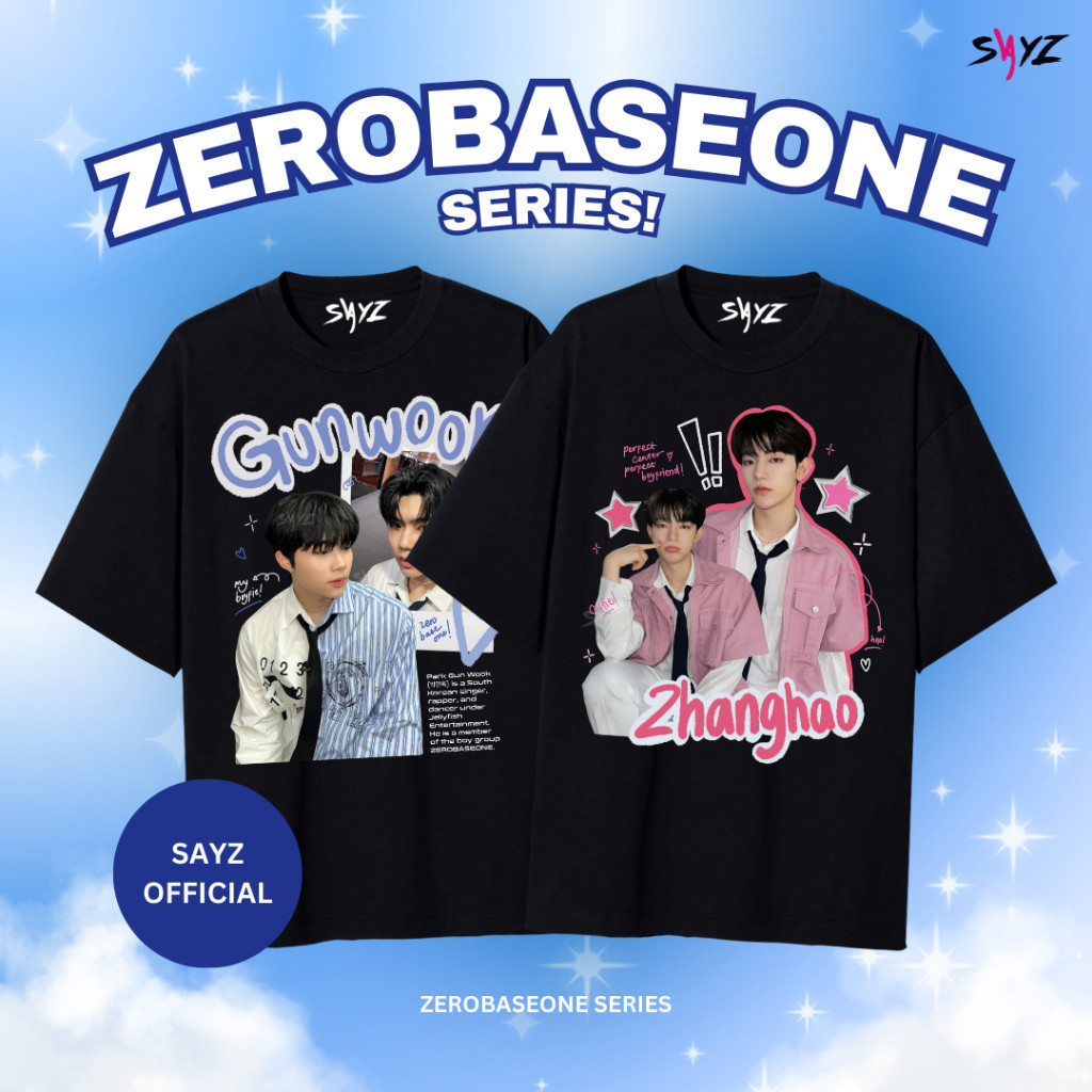 Zerobaseone - Zhanghao Gunwook Yujin Taerae Hanbin Jiwoong Gyuvin ริกกี้ แมทธิว ร้อนแฟชั่นกราฟิก T-S