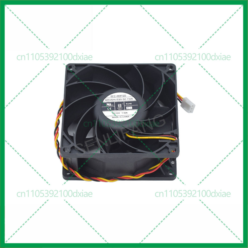 EFC-09H12D 9238 ใหม่สแควร์ Cooling สําหรับ DWPH 12V 1.50A 3Lines 92*92*38 มม.Brushless DC พัดลม