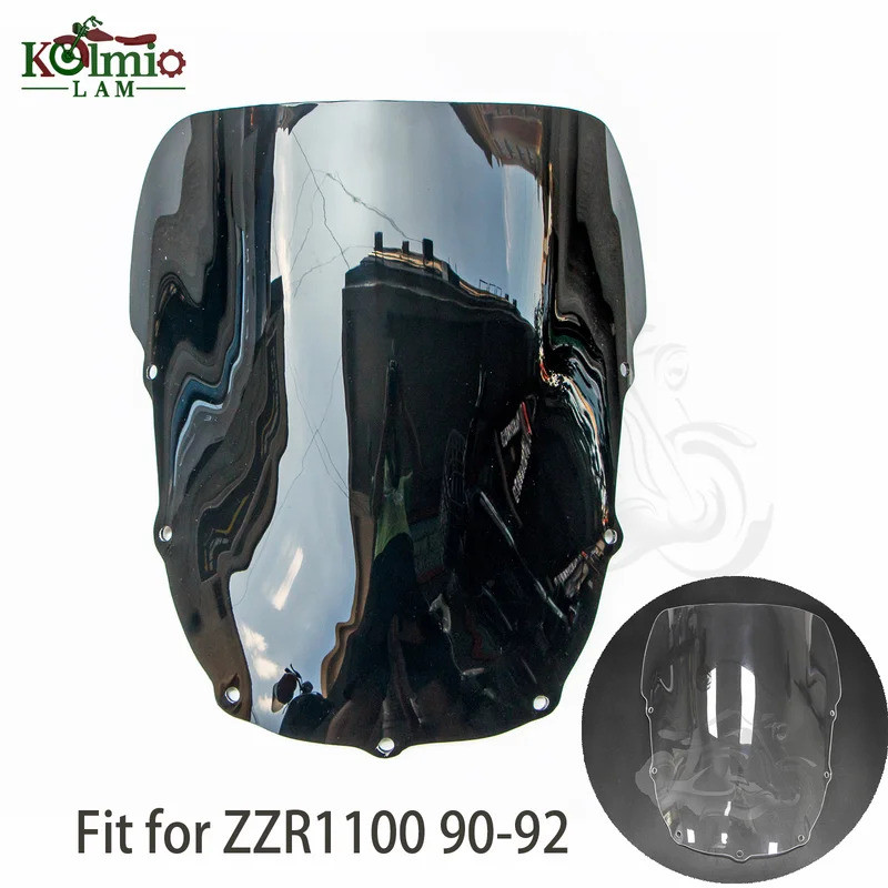 Fit สําหรับ ZZR1100 1990 1991 1992 สีดํารถจักรยานยนต์กระจกกระจก Fit สําหรับ ZX-11 ZX 1100 ZZR 1100 C