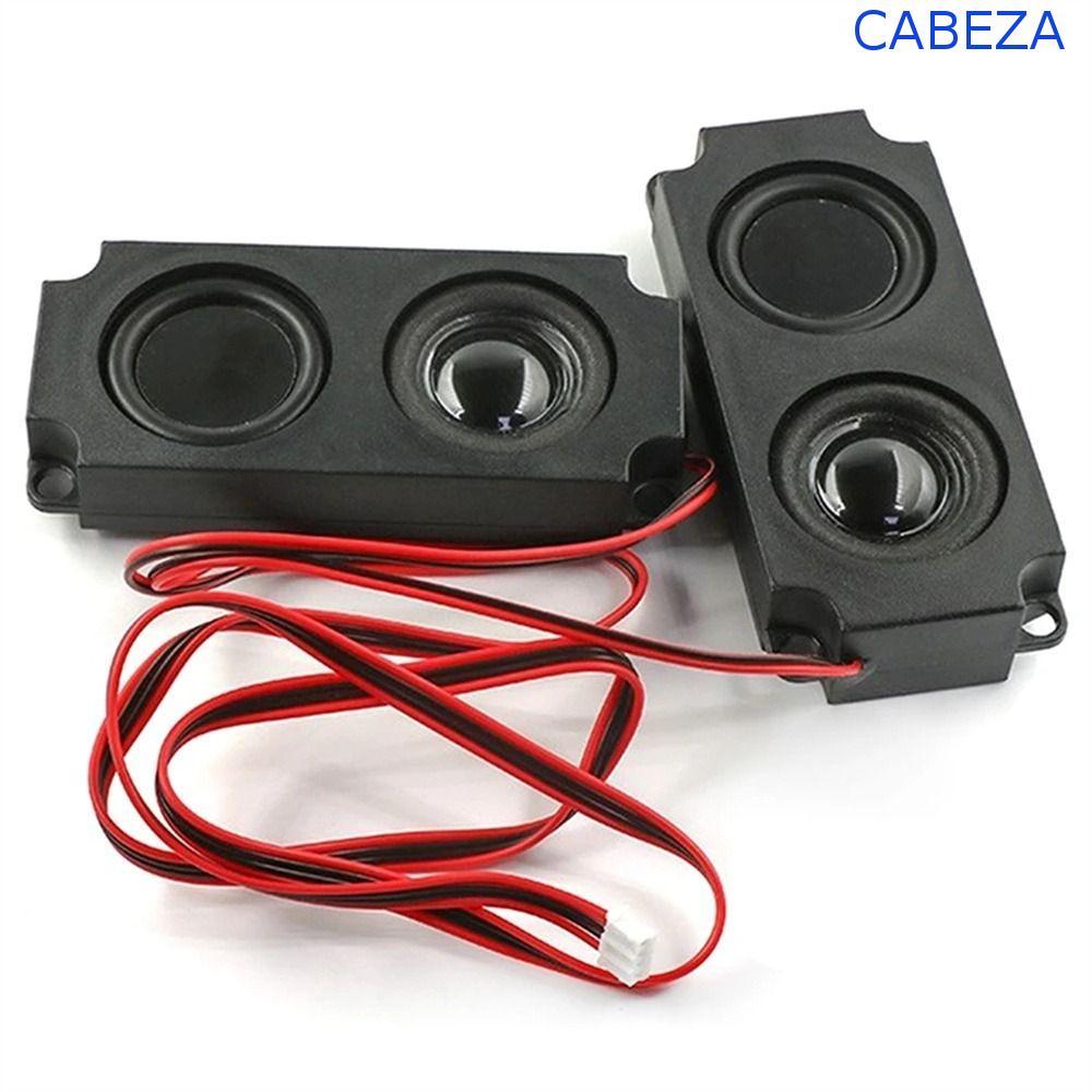 CABEZA สเตอริโอวูฟเฟอร์ 2 ชิ้นแบบพกพาไดอะแฟรมคู่เบส DIY สําหรับโฮมเธียเตอร์ LED TV ลําโพงสแควร์ลําโพงฮอร์น