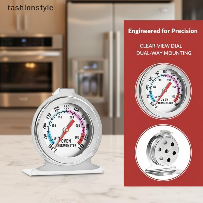 [ฟาส] เครื่องวัดอุณหภูมิเตาอบสแตนเลส 300°C Mini Dial Stand Up Thermograph สําหรับย่างอบขนมปังย่างครัวบ้าน [th]