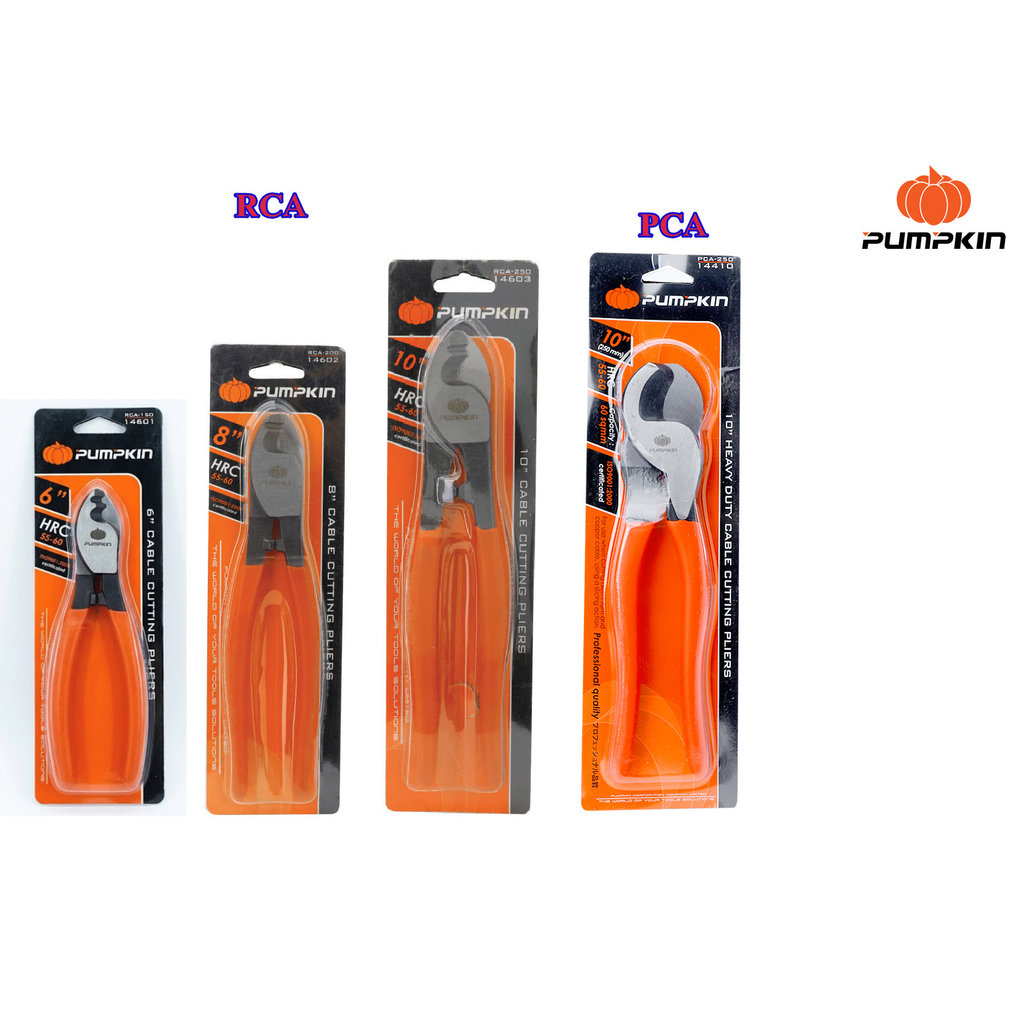 คีมตัดสายเคเบิ้ล Pumpkin/ 6 นิ้ว RCA-150 / 8 นิ้ว RCA-200 / 10 นิ้ว RCA-250 / 7.5 นิ้ว PCA-180 / 10 นิ้ว PCA-250