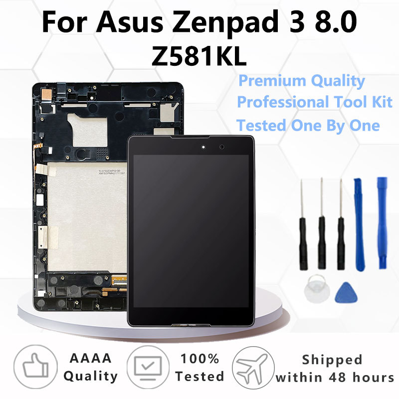 คุณภาพ AAA 7.9 "สําหรับ Asus ZenPad 3 8.0 Z581 Z581KL จอแสดงผล LCD Touch Screen Digitizer Assembly ก