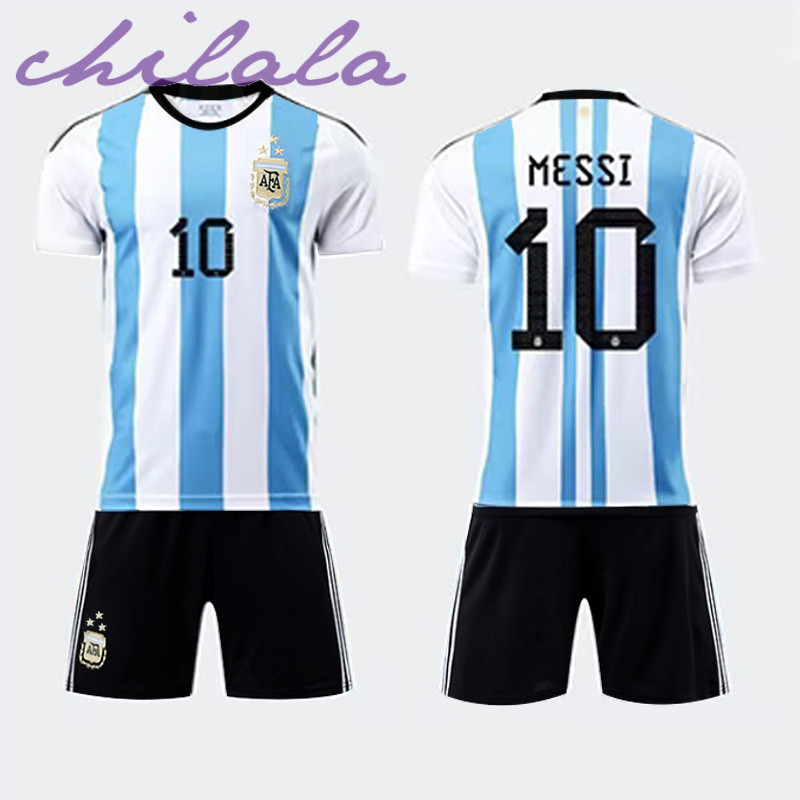 [chilala] เสื้อฟุตบอลฟุตบอลโลก Samsung Argentina Messi No. 10 เสื้อเจอร์ซีย์เบอร์ 7 Jersey Competiti