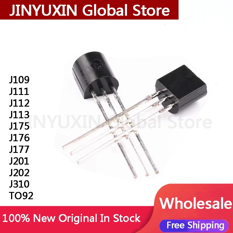 5 ชิ้น J109 J111 J112 J113 J175 J176 J177 J201 J202 J310 TO92 ชิป IC ในสต็อกขายส่ง