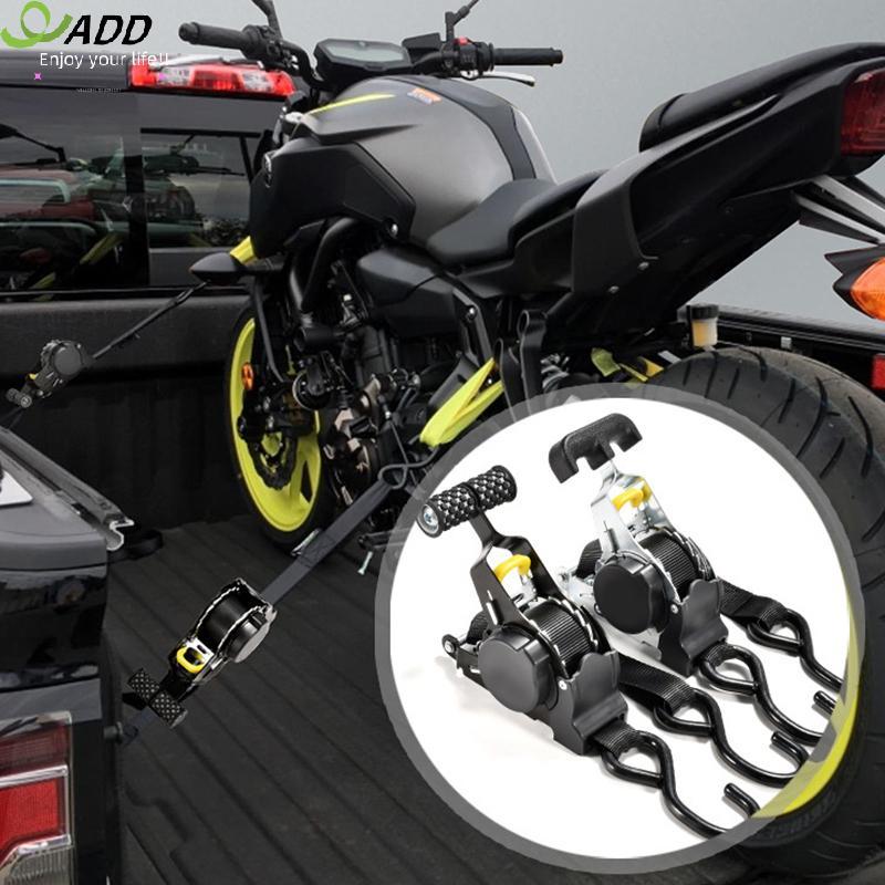 ADD Retractable Auto Ratchet Strap อัตโนมัติหด Bundle เทปเข็มขัดแบบพับเก็บได้สําหรับรถจักรยานยนต์ควา