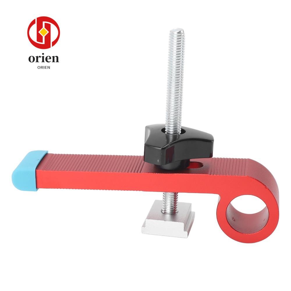 ORIEN T Track Clamps Kit,สีแดงปรับT Track Clamp,อุปกรณ์เสริมT SlotsอลูมิเนียมT Track Hold Down Clamp