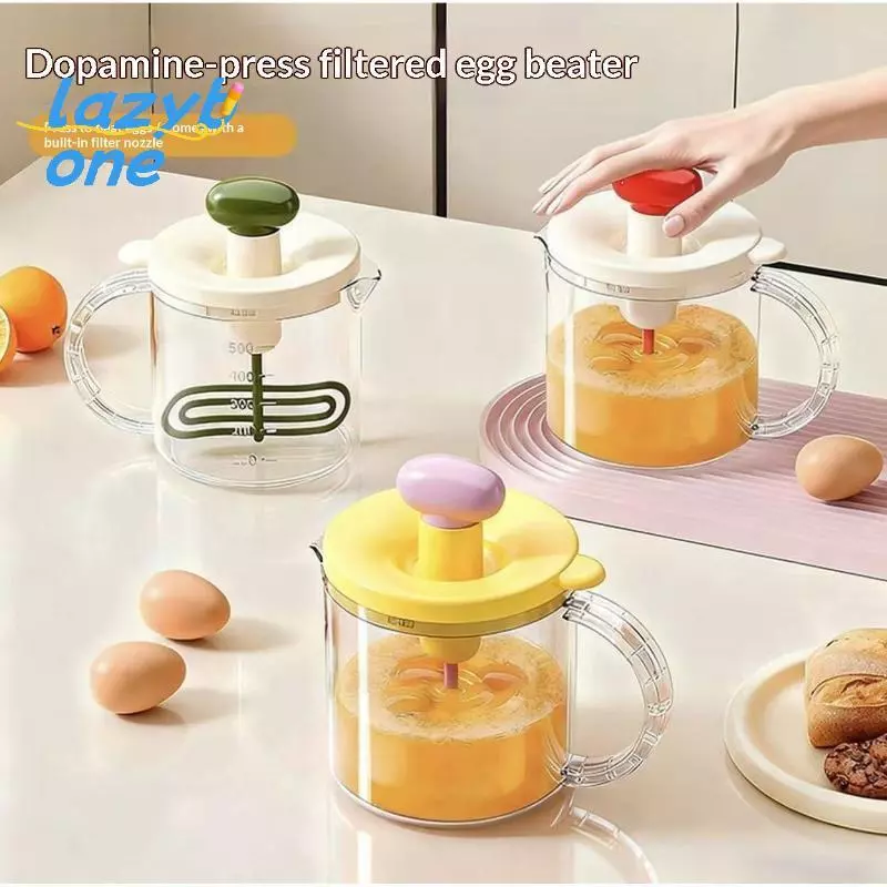LZ-t Home Egg Cup Manual Press Egg Churn Cream Whipper thumbnail 8