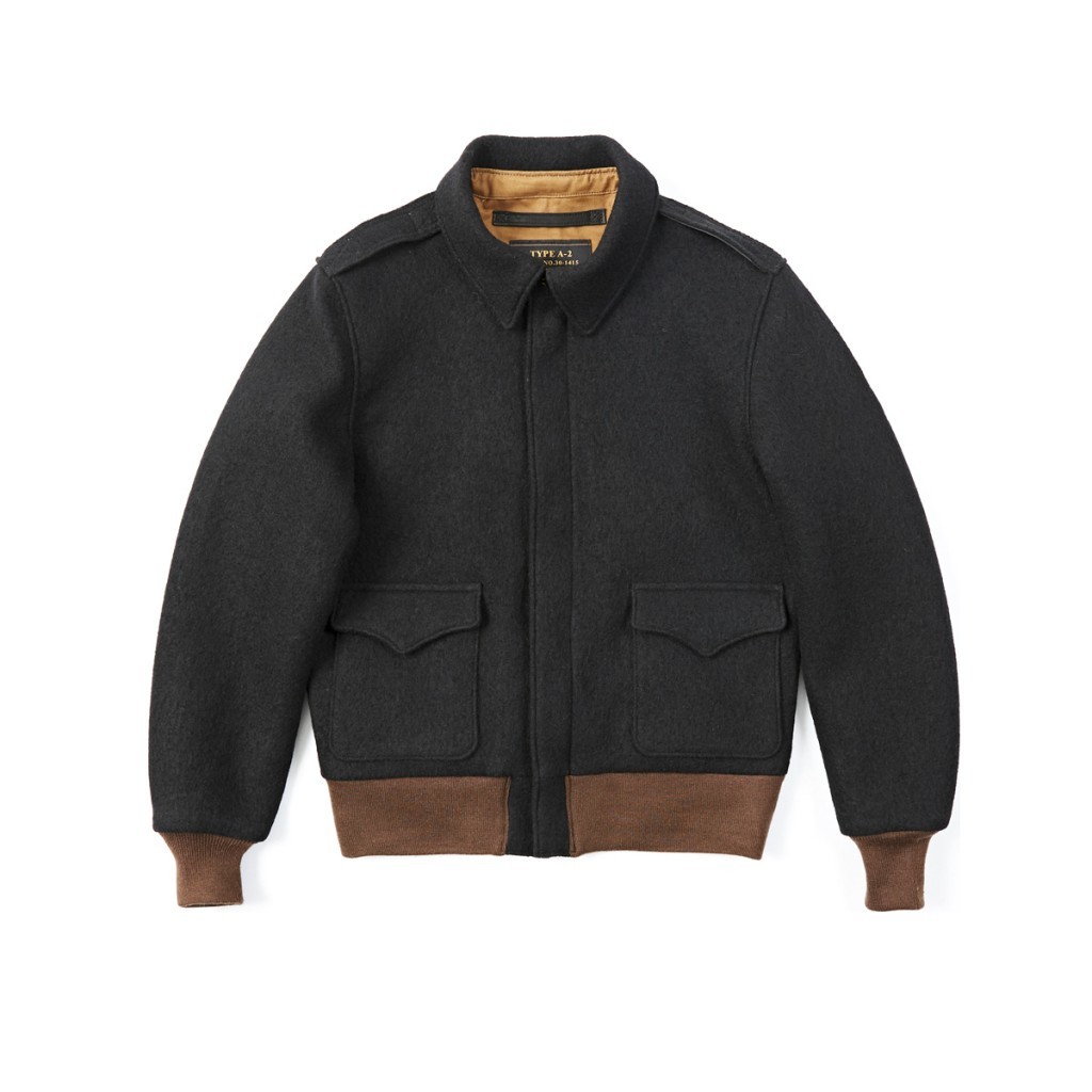 ลอยการผลิต 24OZ Heavy Pure Woolen A2 Flight Jacket เสื้อแจ็คเก็ตผู้ชาย