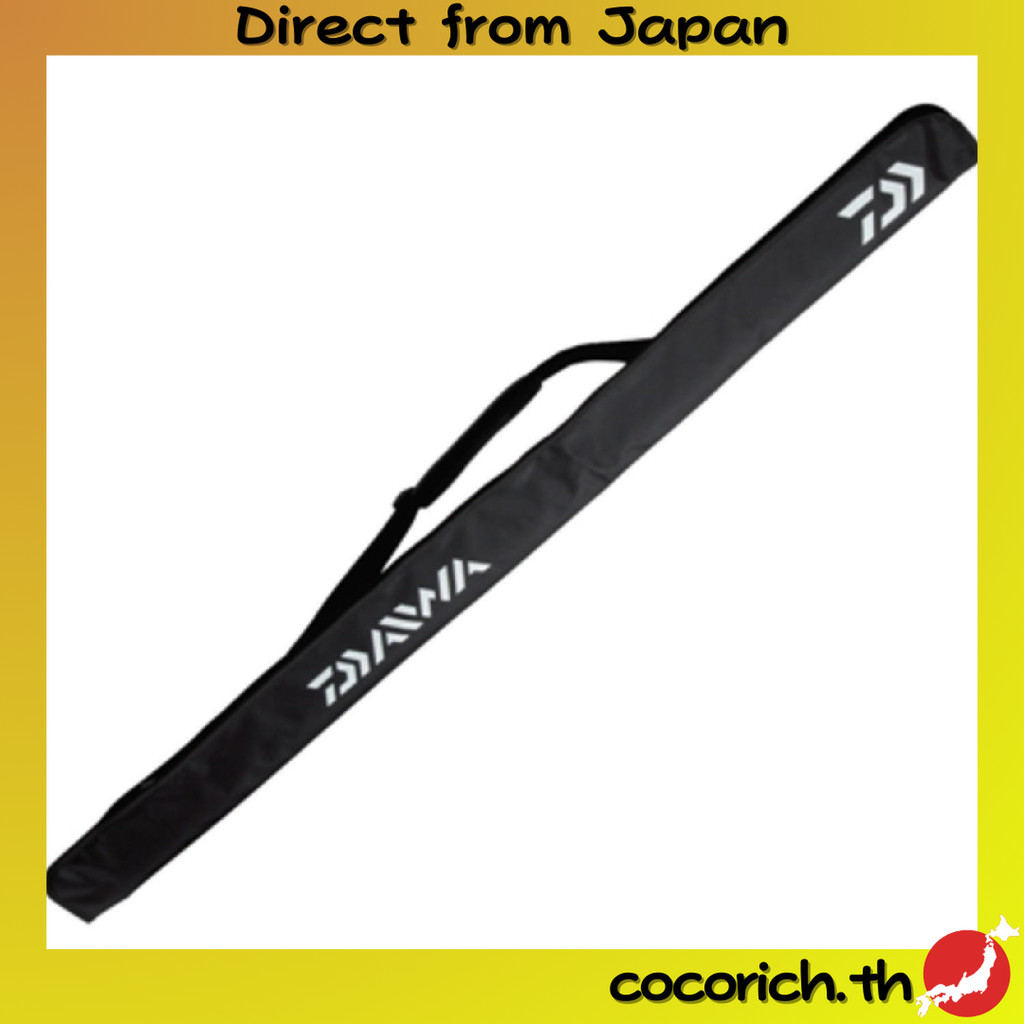 DAIWA Portable RC-130P(B) กระเป๋าใส่คันเบ็ดแบบพกพา สีดำ น้ำหนักเบา พับเก็บได้ พร้อมสายสะพายกันกระแทก เหมาะสำหรับตกปลาทั้งทะเลและน้ำจืด  【ส่งตรงจากญี่ปุ่น】