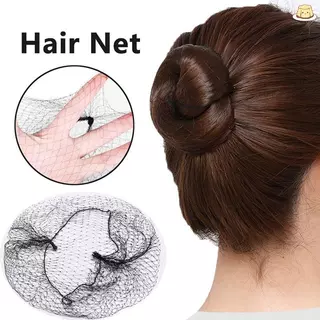 [GZ] 50 ชิ้น Hairnet ตาข่ายคลุมผมยืดหยุ่น 30/50/60 ซม. สําหรับรวบผมหางม้า อุปกรณ์เสริมผม COD