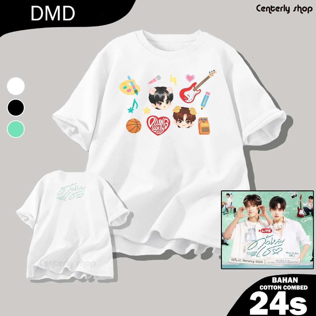 พร้อมส่ง เสื้อยืด Duang with you TeeTee Por DUANG QIN DMD การ์ตูนมาสคอตไทย เสื้อโอเวอร์ไซส์คอตตอนคอตตอนแท้ ใส่สบายสำหรับ