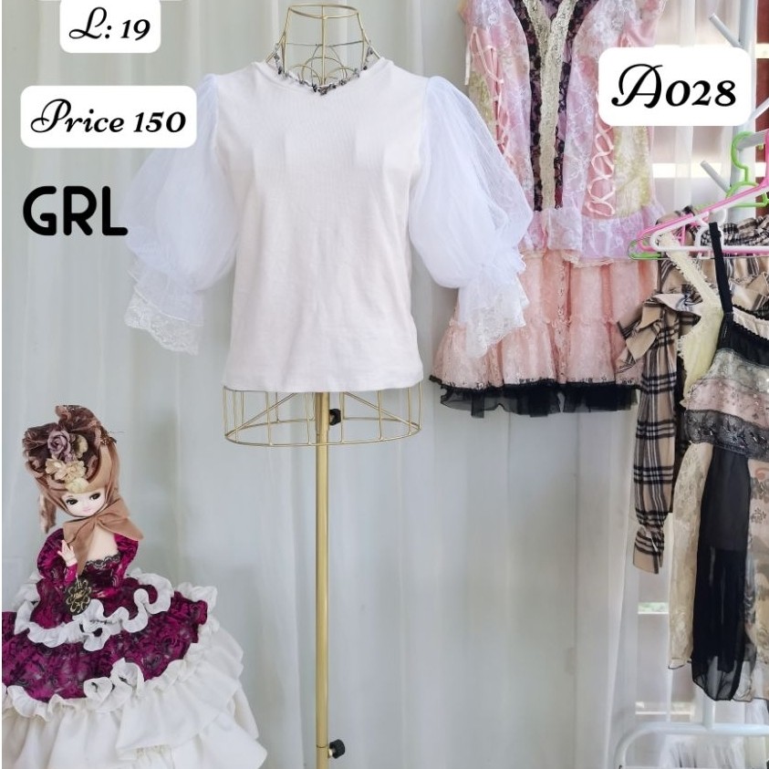 เสื้อแขนพอง GRL brand​