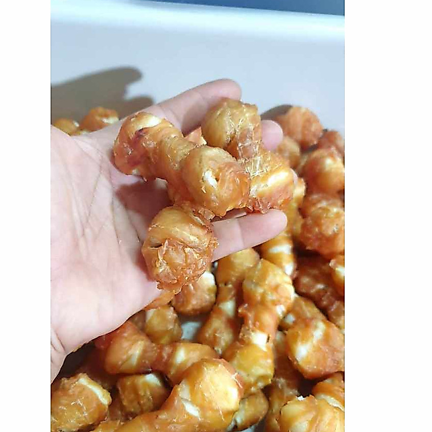 ขนมขัดฟันสุนัข สันในไก่ห่อกระดูกหนังขนาด2นิ้ว ขนาดบรรจุ200กรัม