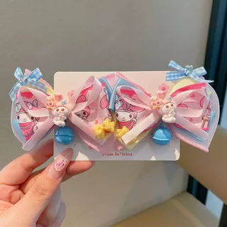Sanrio Bow กิ๊บติดผมน่ารัก Baby Melody Kuromi Bell คู่คลิป