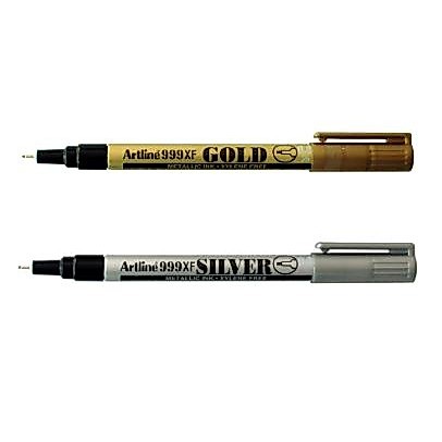 ARTLINE 999XF METALLIC PERMANENT MARKER 0.8MM GOLD/SILVER