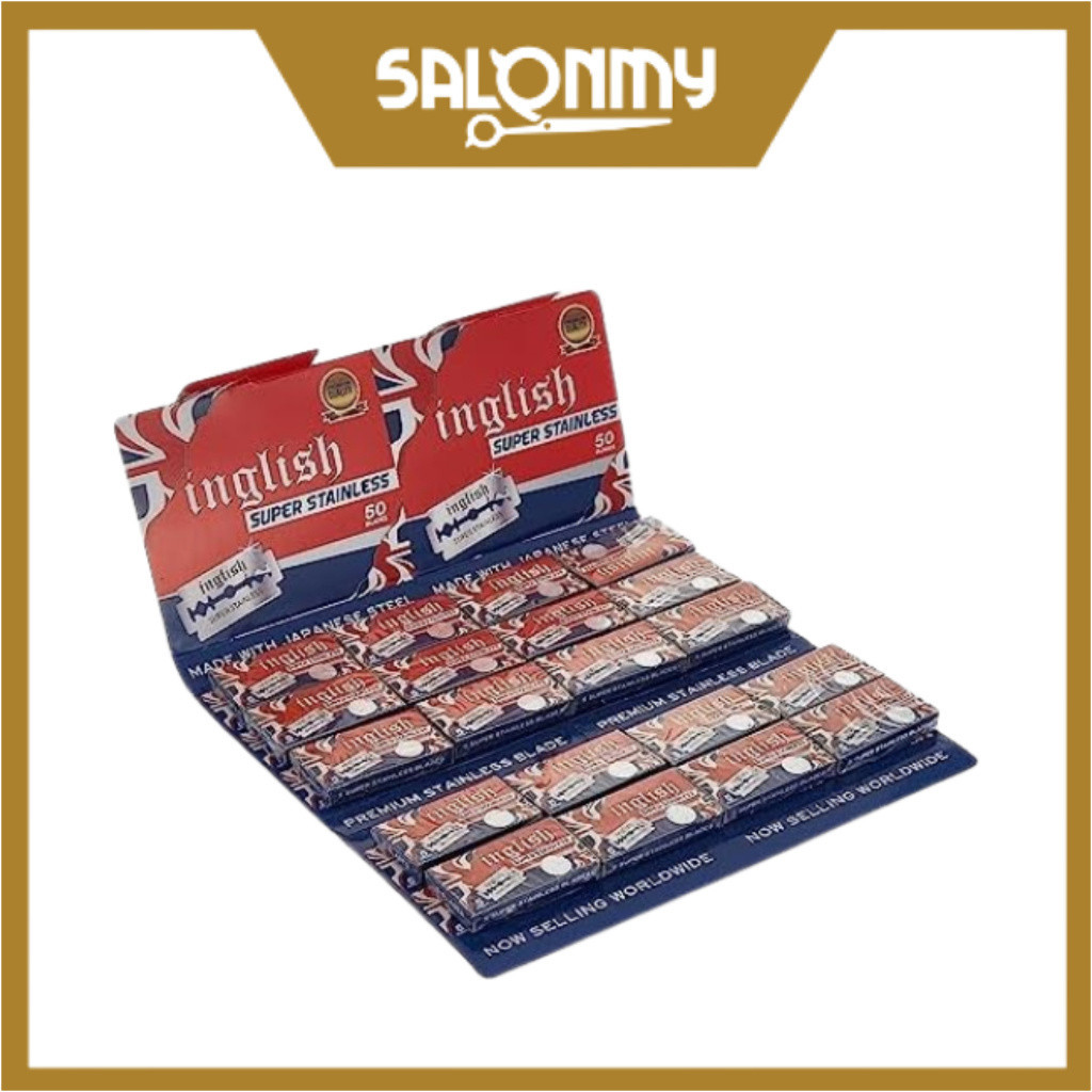 Inglish Super Stainless Double Edge Shaving Blades 100 Blades