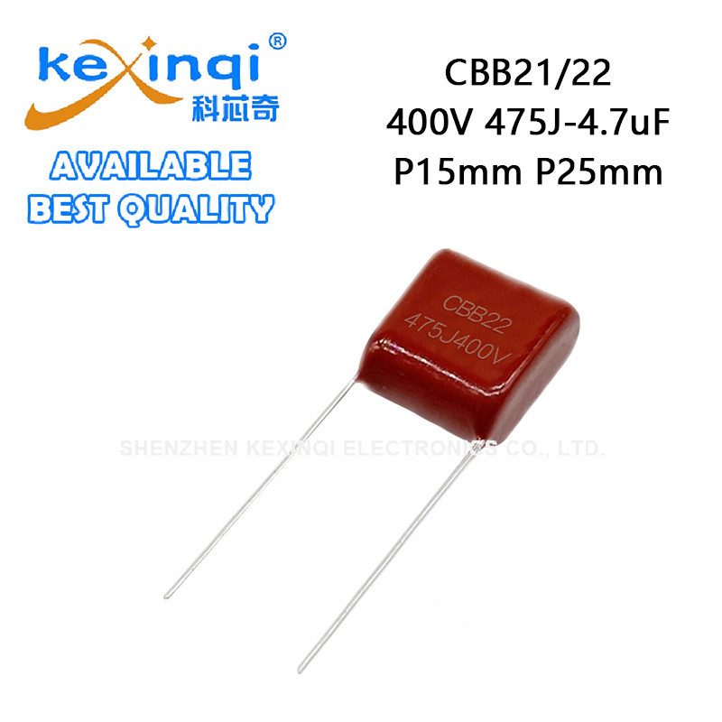 (5-20 ชิ้น) CBB22 400V 475J 4.7uF Capacitor P15 มม.P25 มม.ฟิล์มโพรพิลีน CBB21 ตัวเก็บประจุ